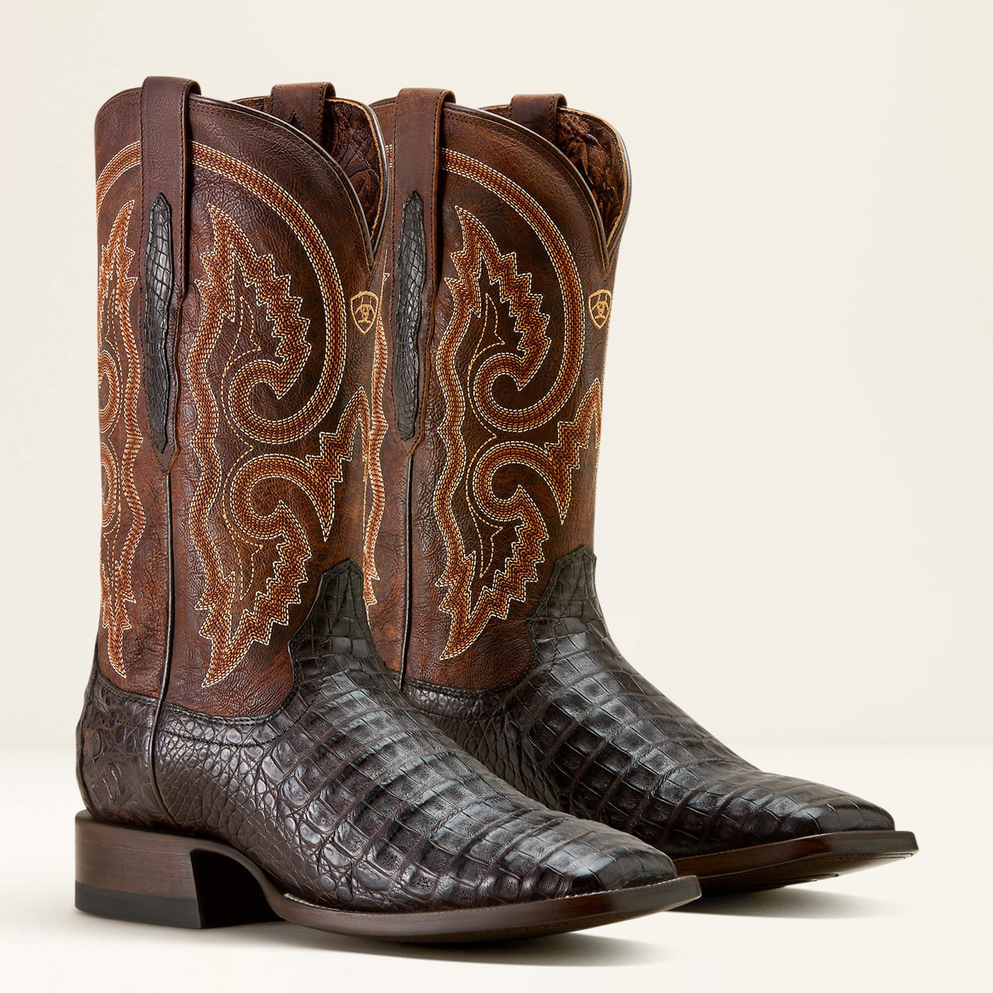 CHOCOLATE CAIMAN BELLY|CHESTNUT BROWN
