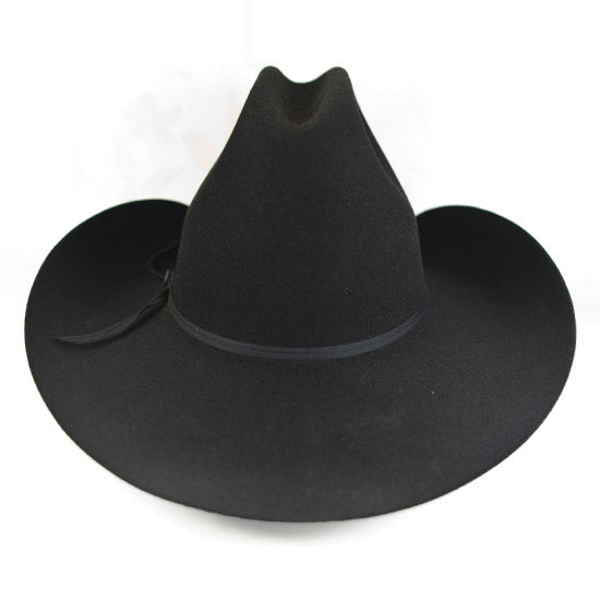 Resistol 6x QH60 Cowboy Hat Fur Felt Hat Tall Crown Black