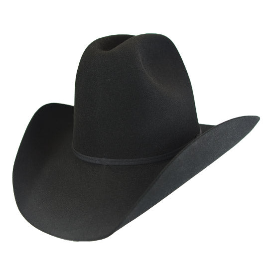 Resistol 6x QH60 Cowboy Hat Fur Felt Hat Tall Crown Black