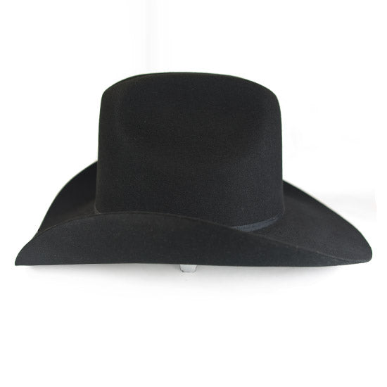 Resistol 6x QH60 Cowboy Hat Fur Felt Hat Tall Crown Black