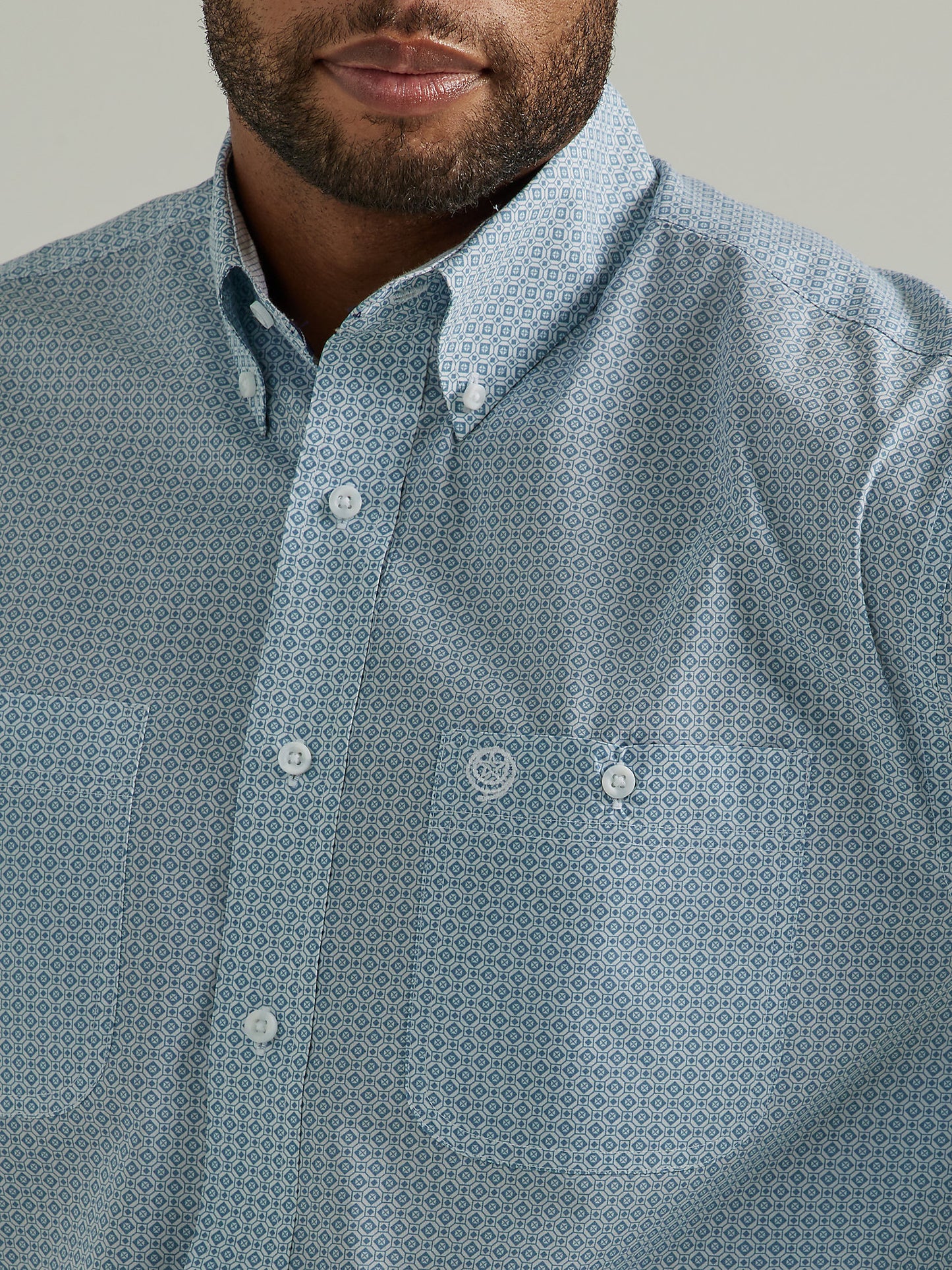 Steel Blue Octagon