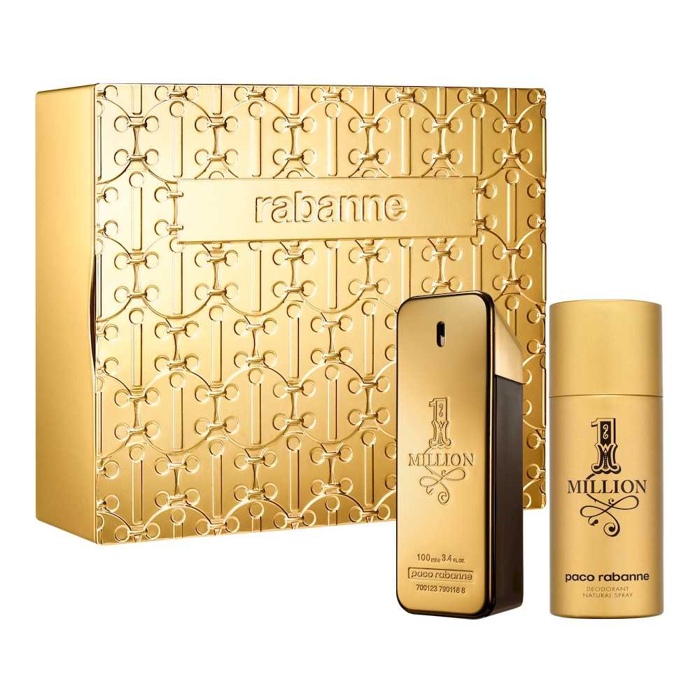 Paco Rabanne 1 Million Gift Set Man Eau de Toilette Natural Spray 3.4 OZ