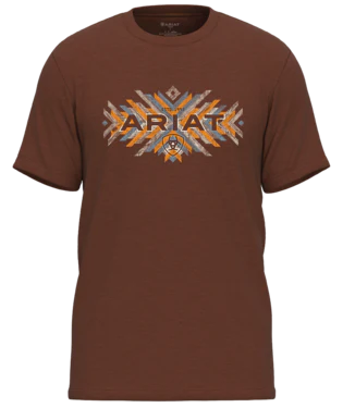 Ariat Men's Ariat Pueblo Flag T-shirt Rust Heather
