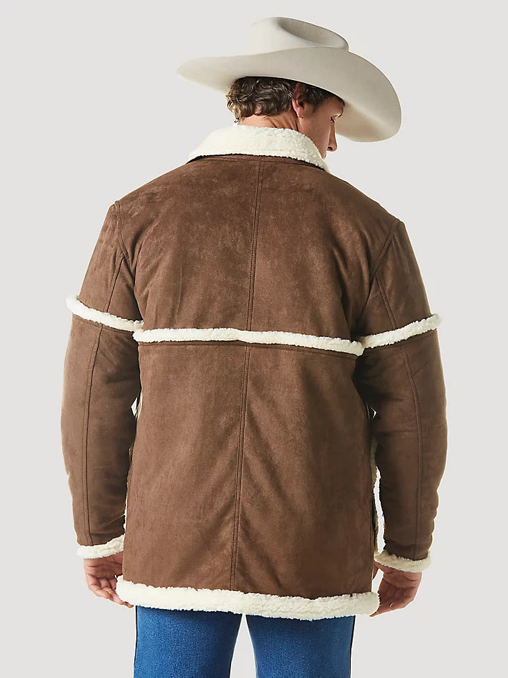 Men Wrangler® Cowboy Jacket - Sherpa Lined Helzer