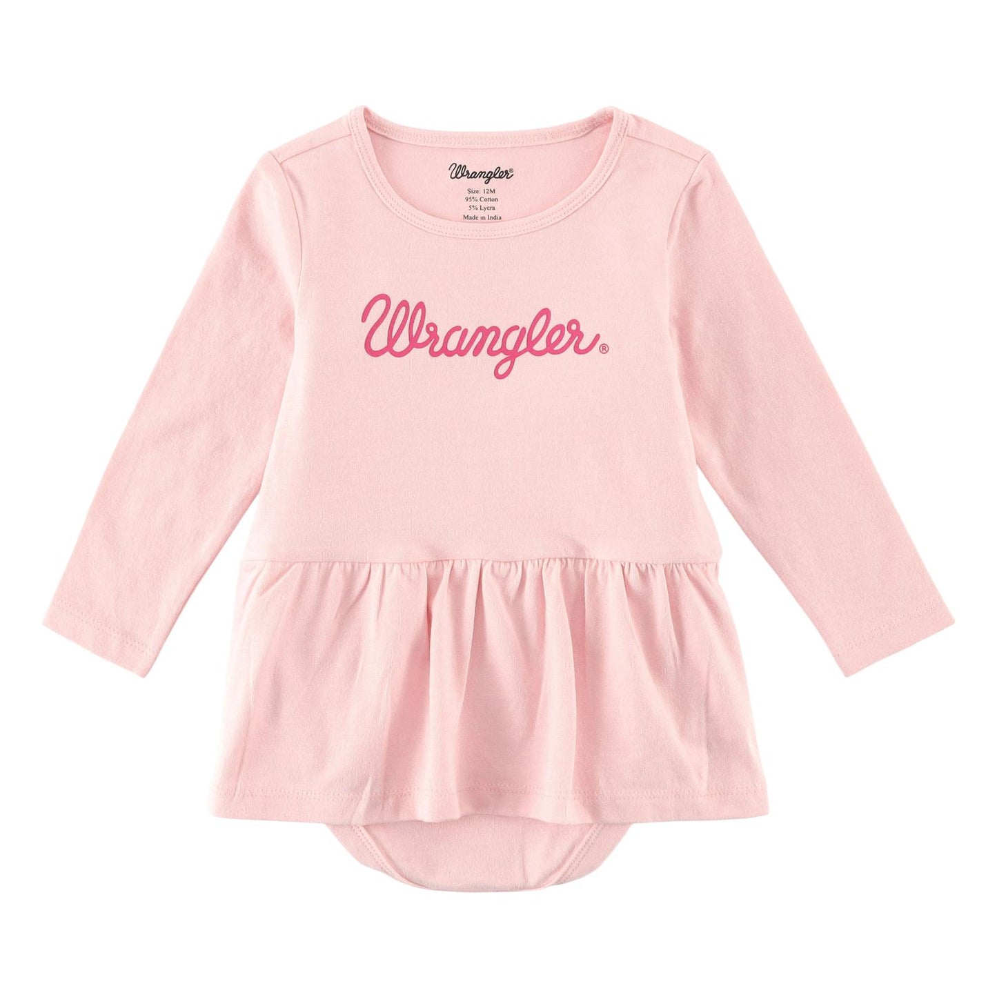 Wrangler® Baby Girl Bodysuit With Skirt Pink