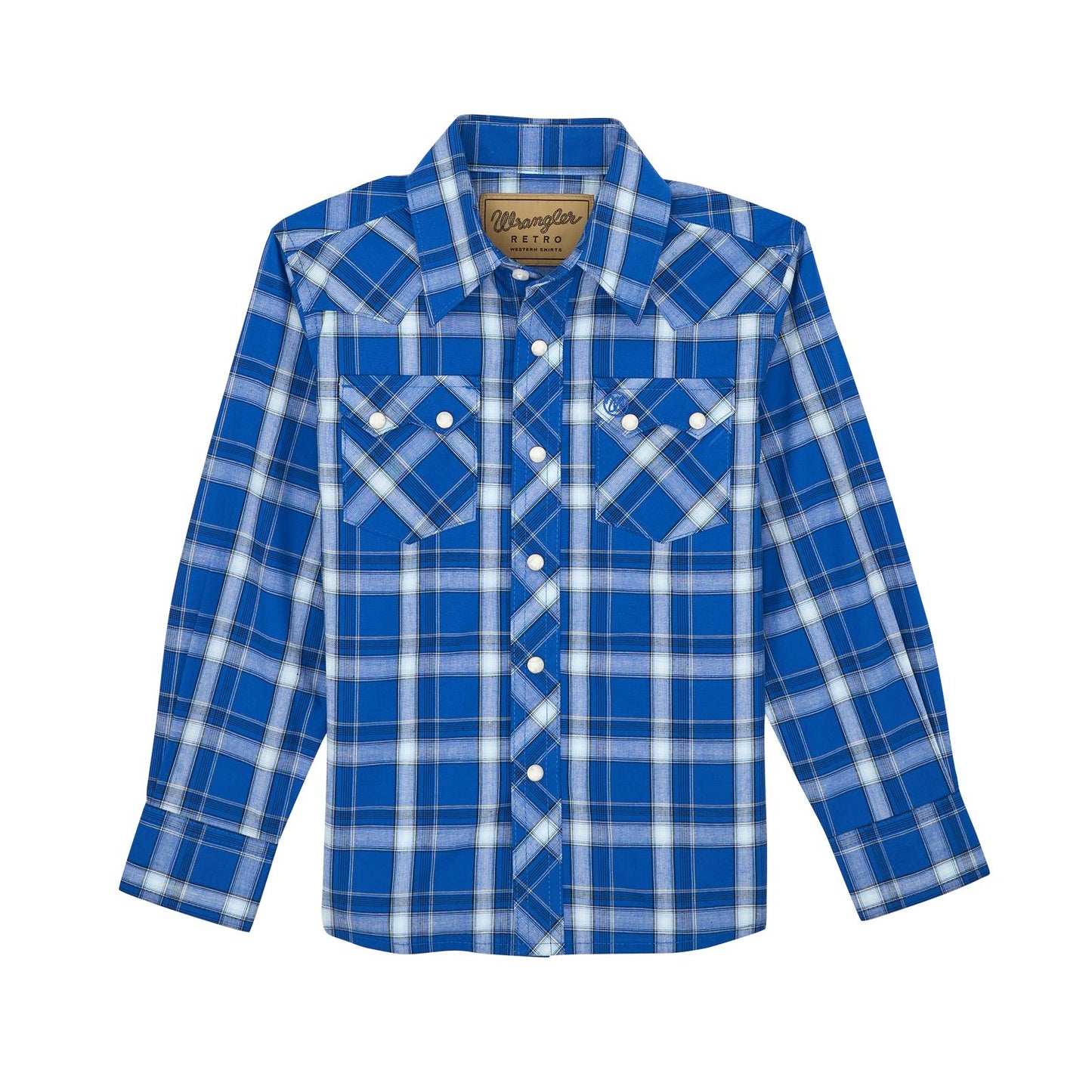 Boys Wrangler Retro® Long Sleeve Shirts True Blue