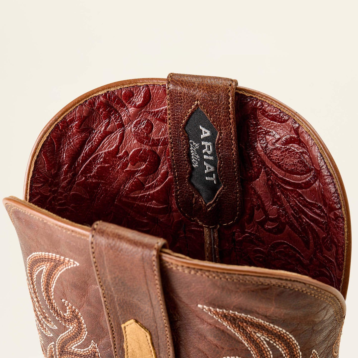 TAN FULL QUILL OSTRICH|HICKORY SMOKE