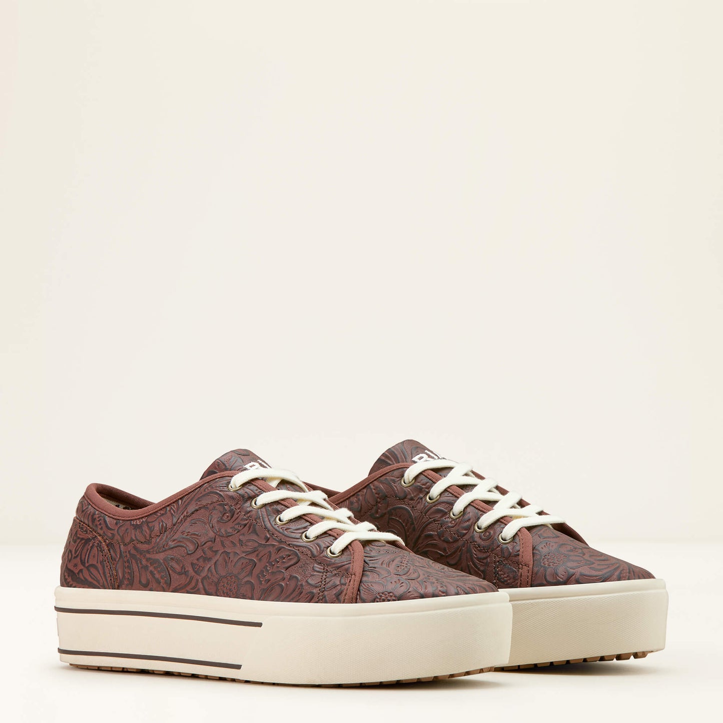 BROWN FLORAL EMBOSS