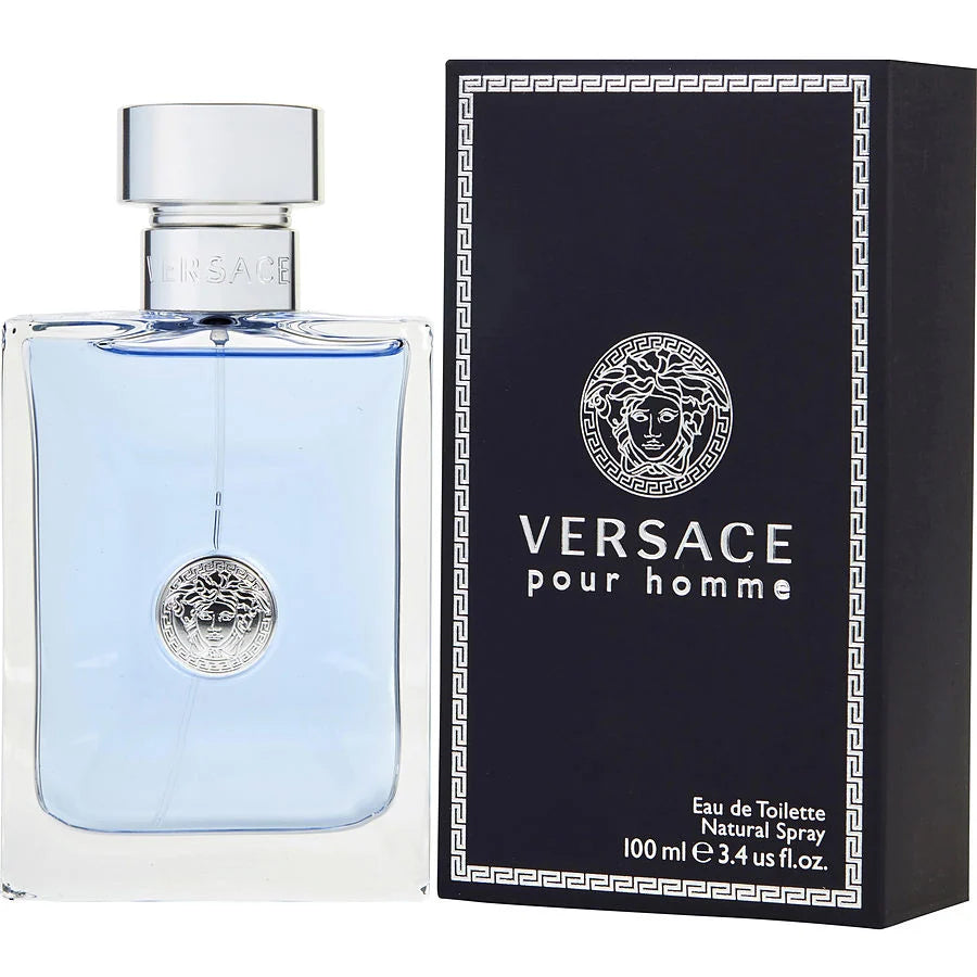 Versace Pour Homme Man Eau de Toilette Natural Spray 3.4 OZ
