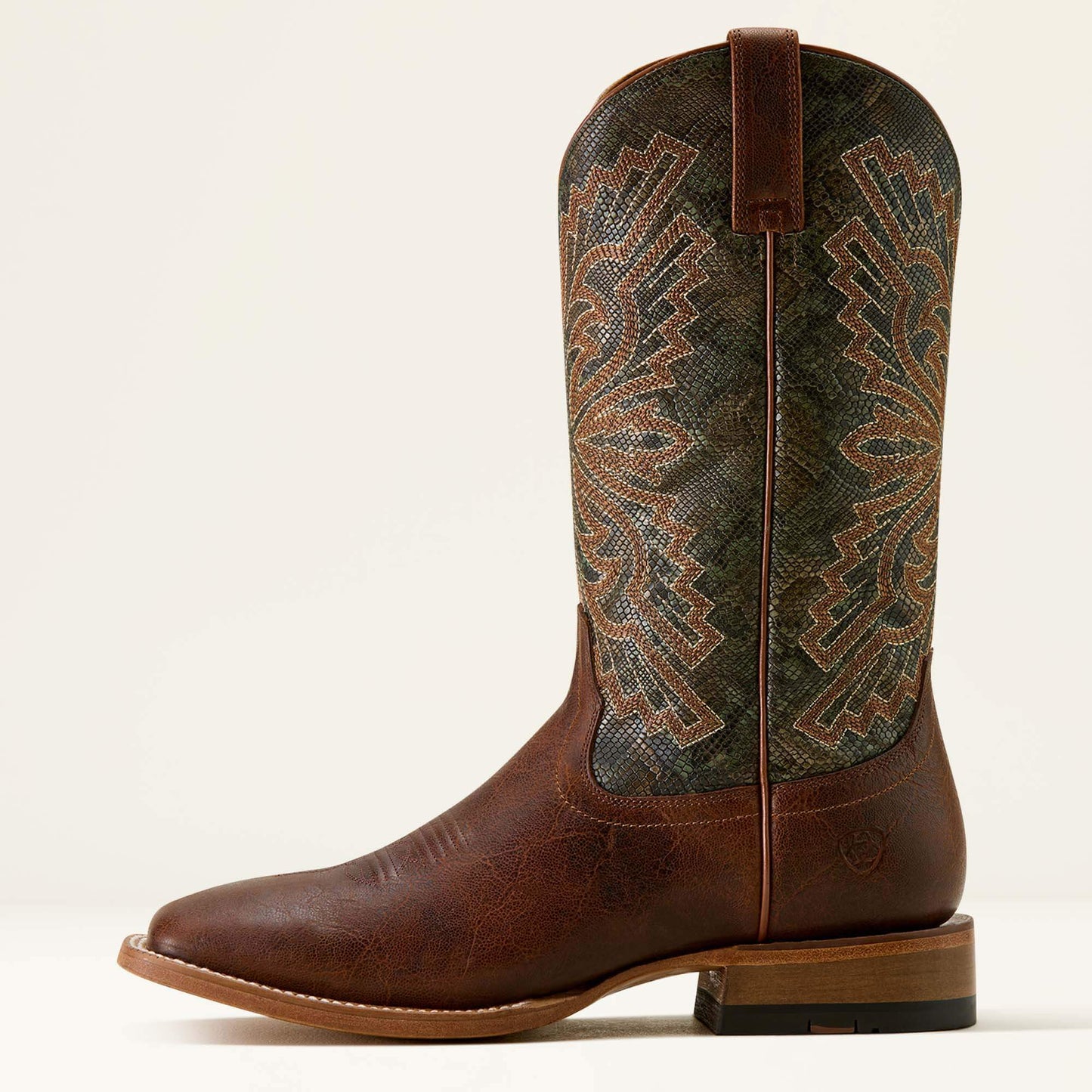 WARM COGNAC|VINTAGE SNAKE PRINT