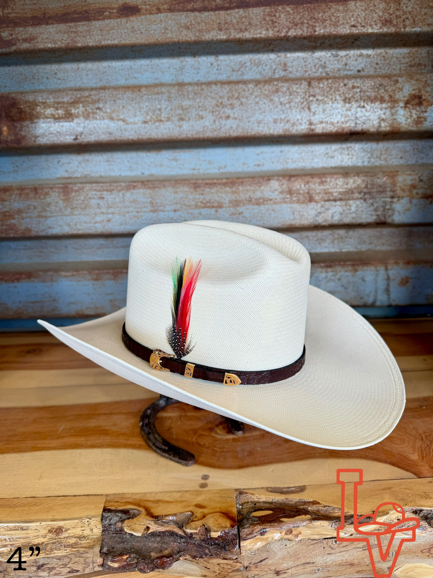 Stetson Evilla De Oro 1000x Straw Cowboy Hat Natural