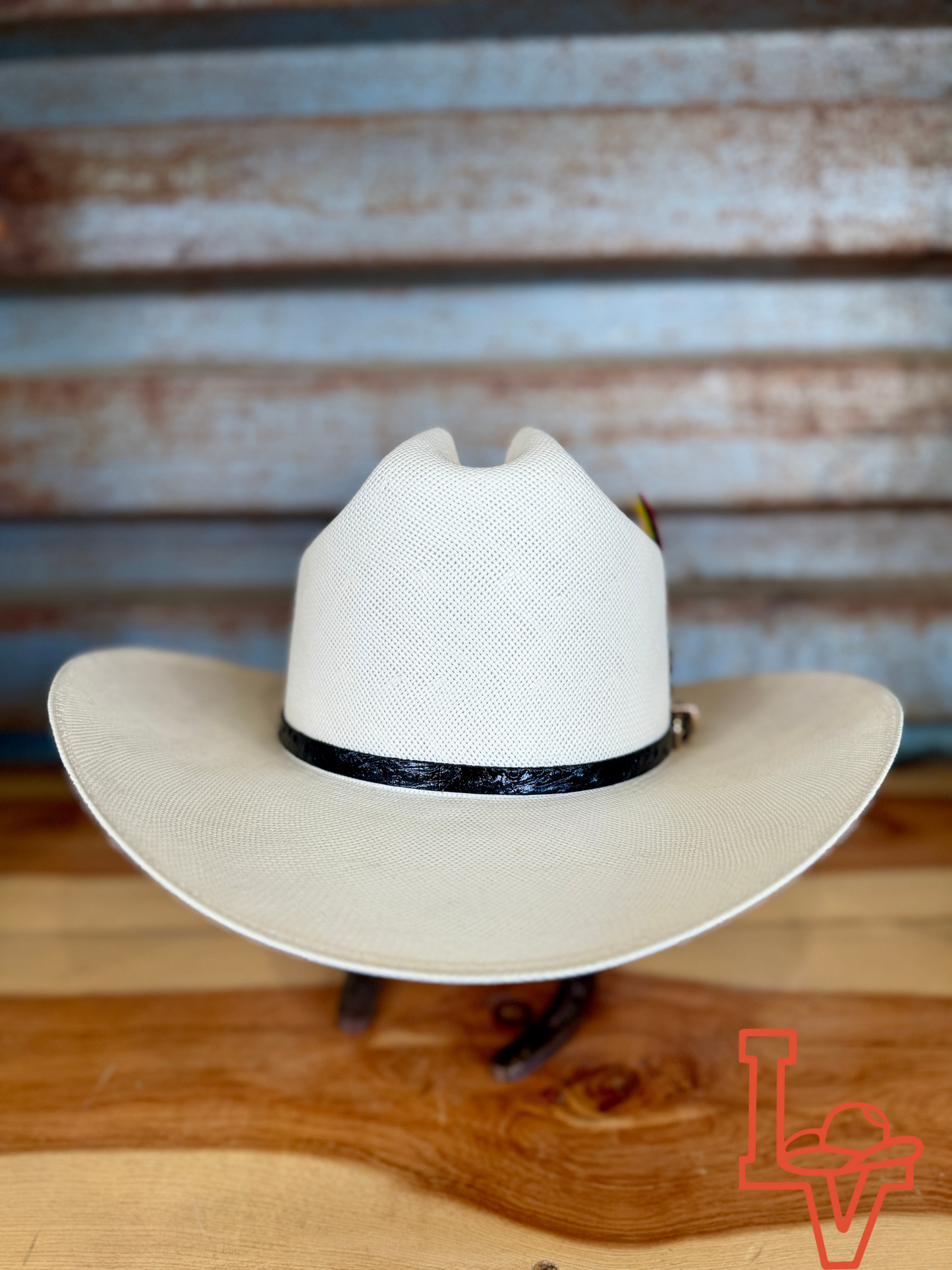 Los Vaqueros Fine Straw Hat Regular Crown 1,000X Al Millon White Estilo Sinaloa