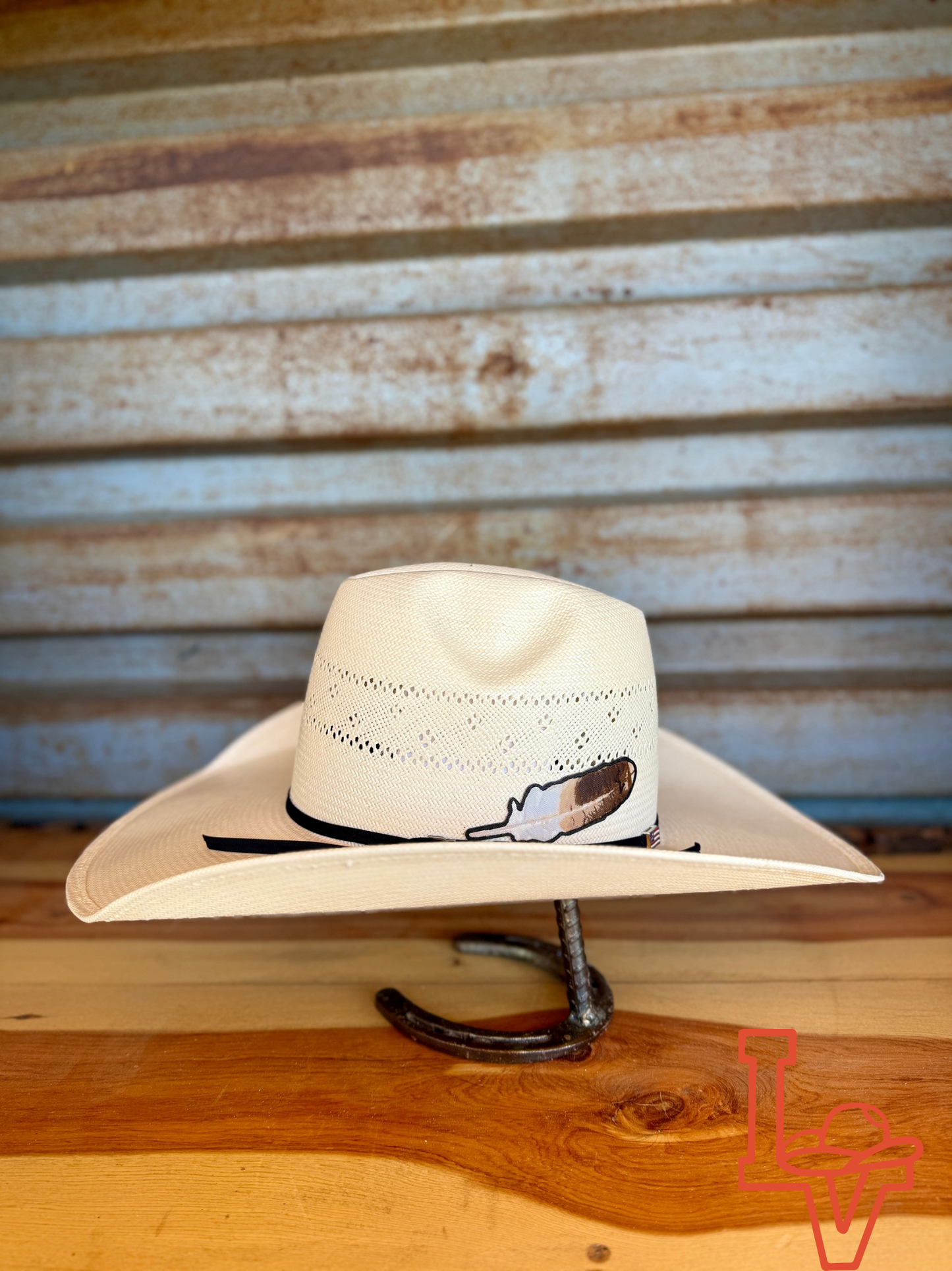 American Hat Company Straw Hat Regular Pacman White