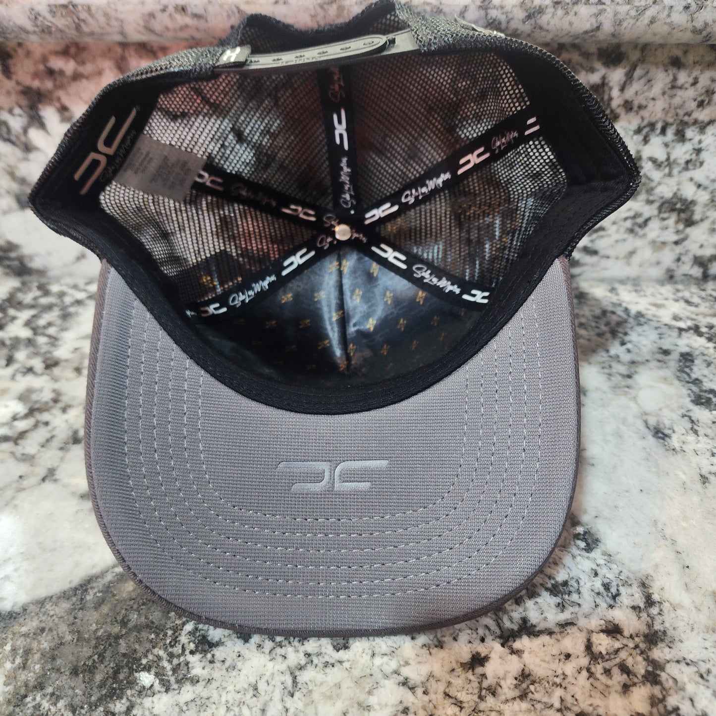 JC Hats Rayo Curved Mesh Snapback Grey/Black