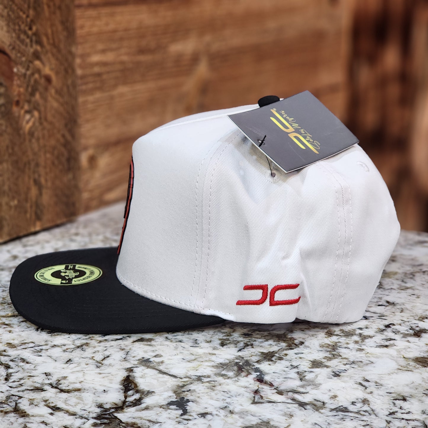 JC Hats Tony Face Snapback White