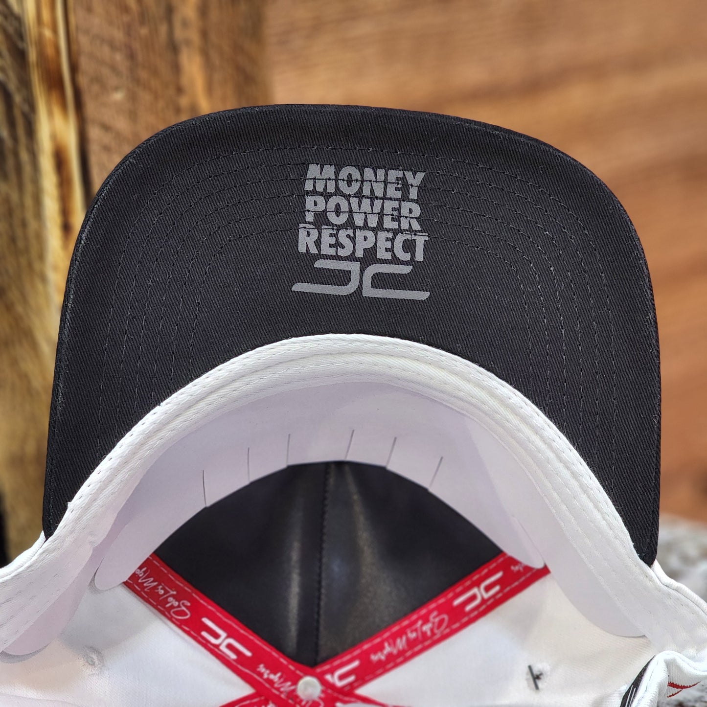 JC Hats Tony Face Snapback White