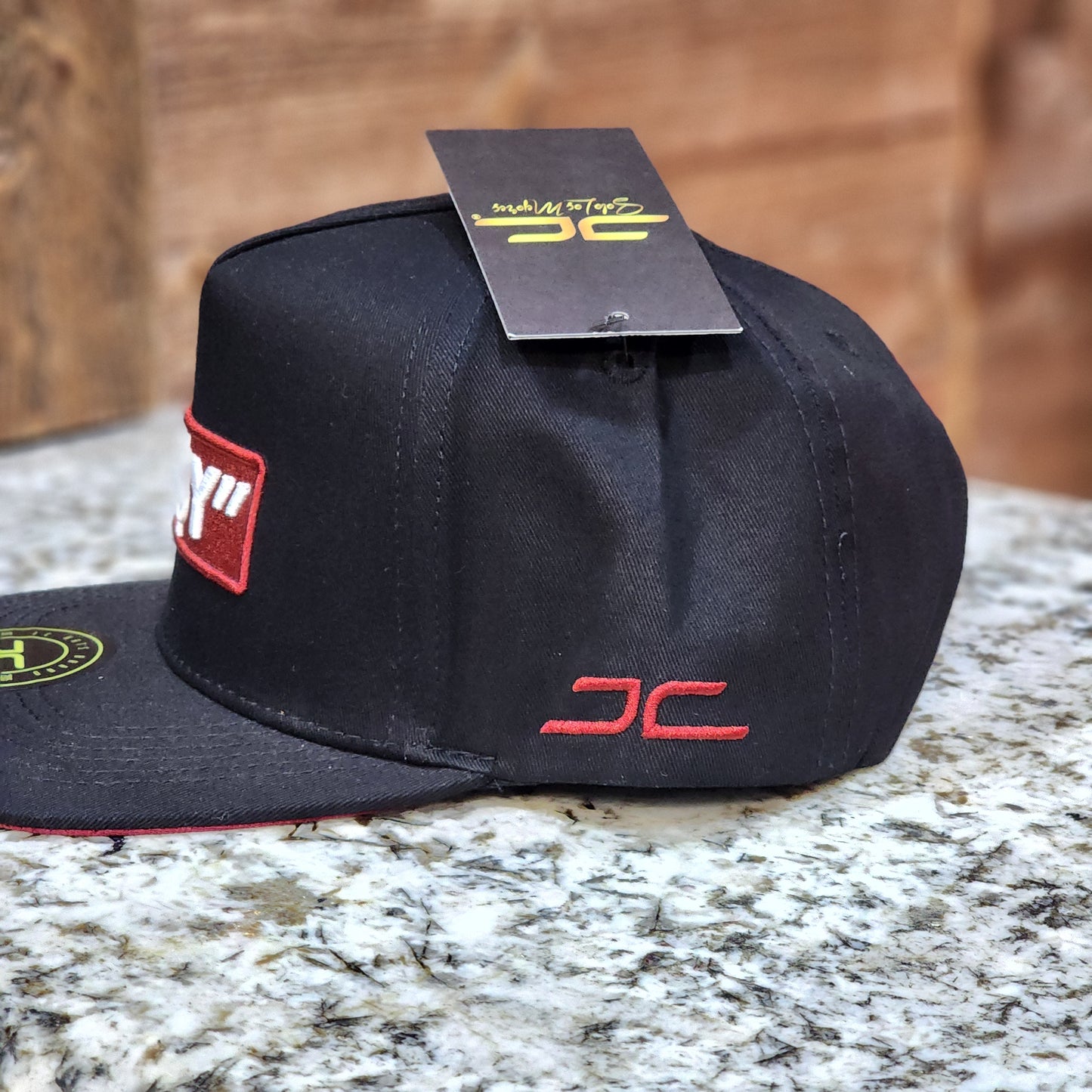 JC Hats Easy Snapback Black