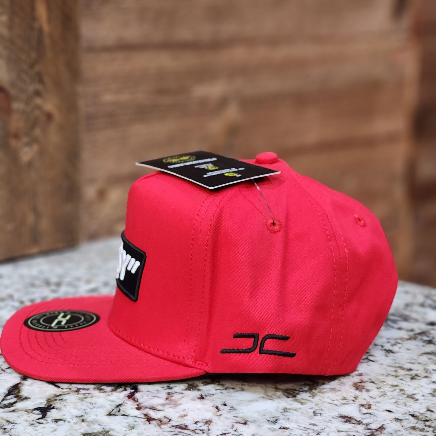JC Hats Easy Snapback Red