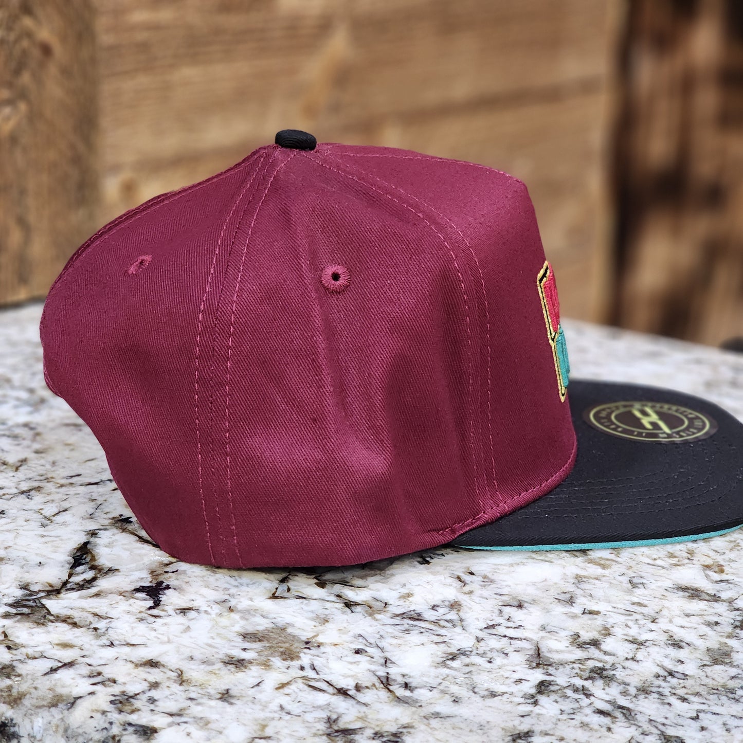 JC Hats Money Maker Snapback Burgundy