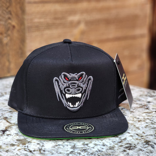 JC Hats Crocodile Snapback Black/Silver