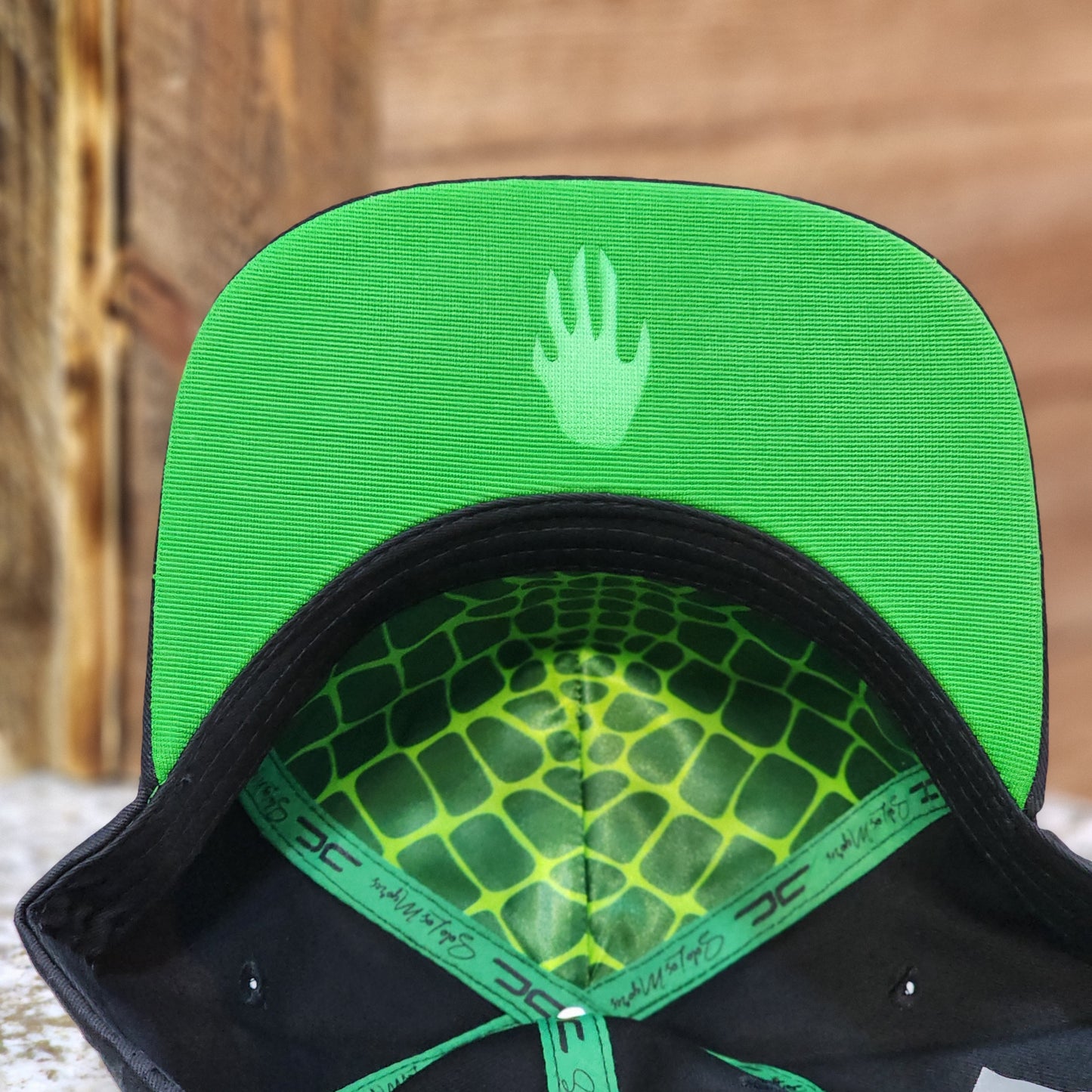 JC Hats Crocodile Snapback Black/Silver