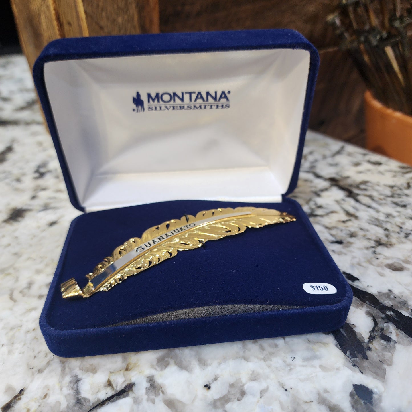 Montana Silversmiths Golden Trophy GUANAJUATO Hat Feather
