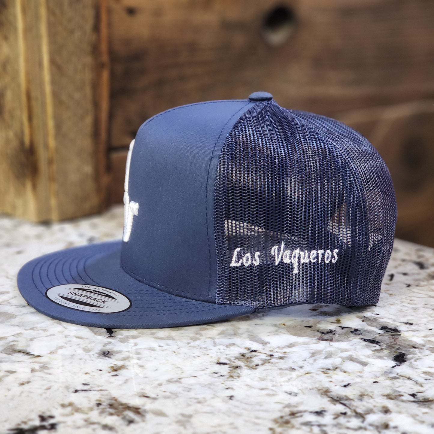 Los Vaqueros LV Logo Snapback Navy