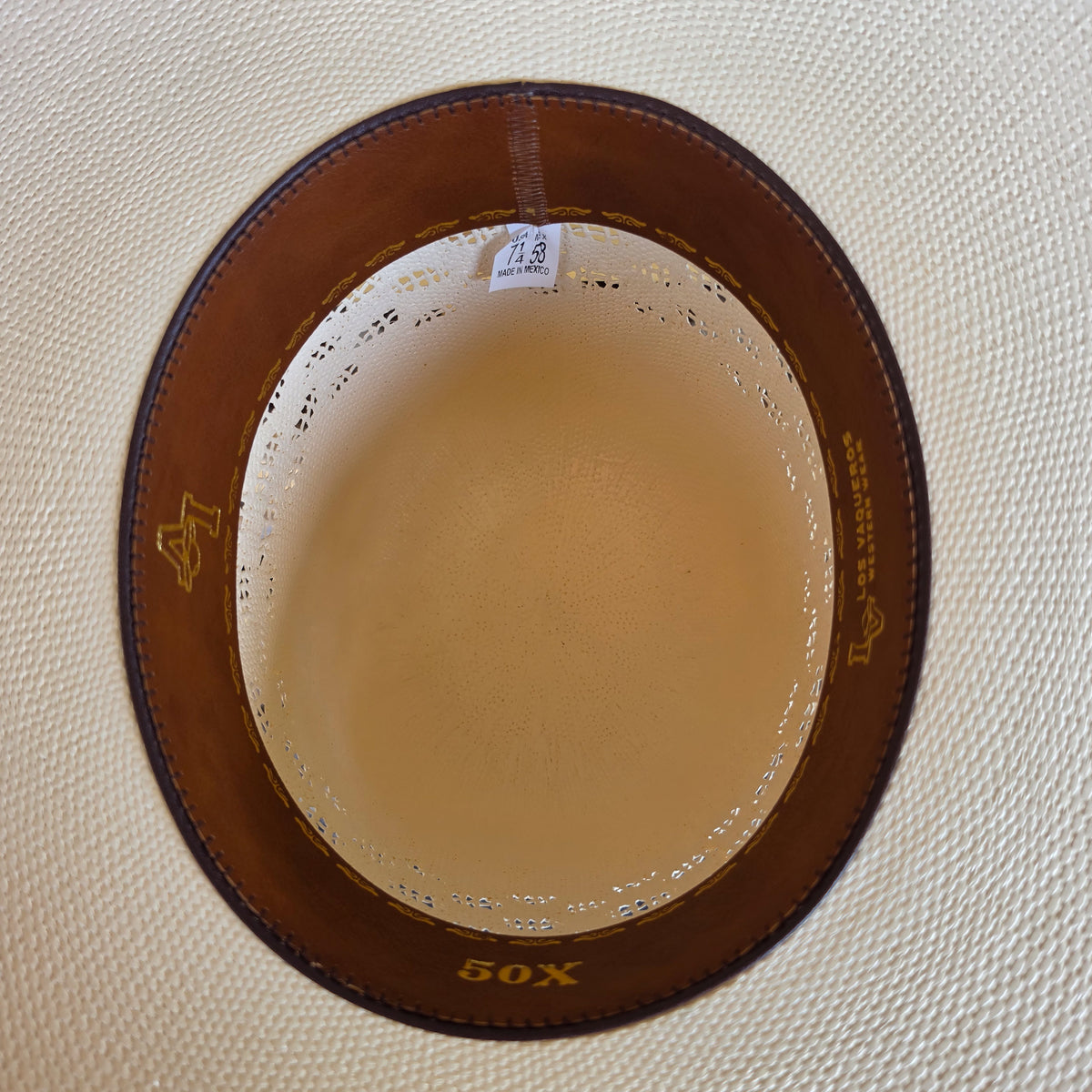 Los Vaqueros Straw Hat Open Regular Crown Bangora Conley Snow White