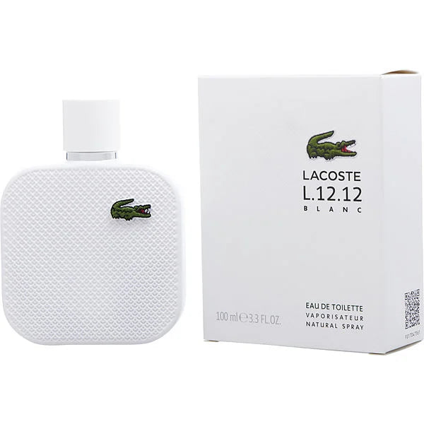 Lacoste L.12.12 Blanc Man Eau de Toilette Natural Spray 3.3 OZ