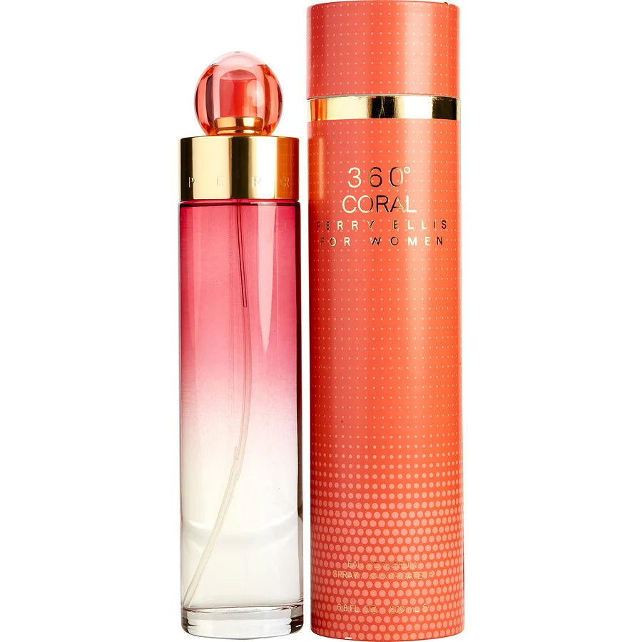360 Coral by Perry Ellis For Women Eau de Parfum Spray 6.8 OZ