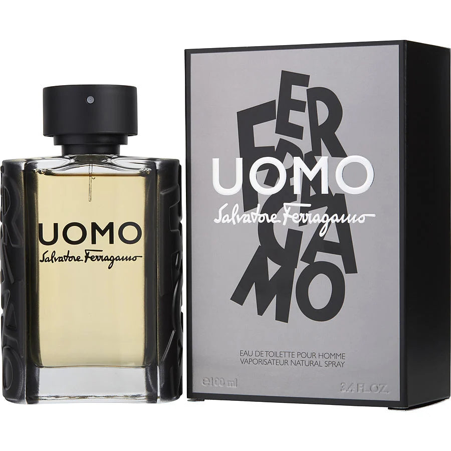 Uomo By Salvatore Ferragamo Man Eau de Toilette Natural Spray 3.4 OZ