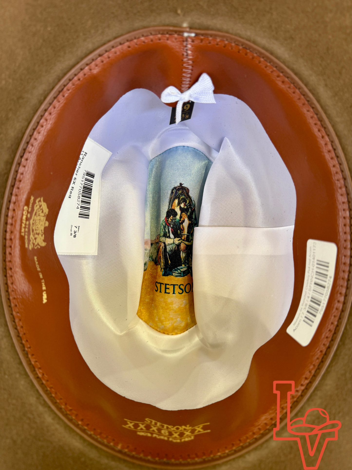 Stetson 6x Rancher Cowboy Felt Hat Regular Crown Acorn