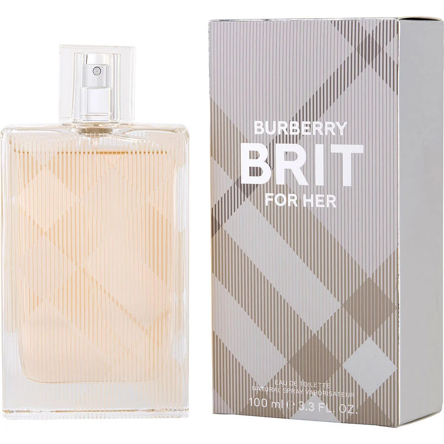 Burberry Brit For Her Woman Eau de Toilette Natural Spray 3.3 OZ