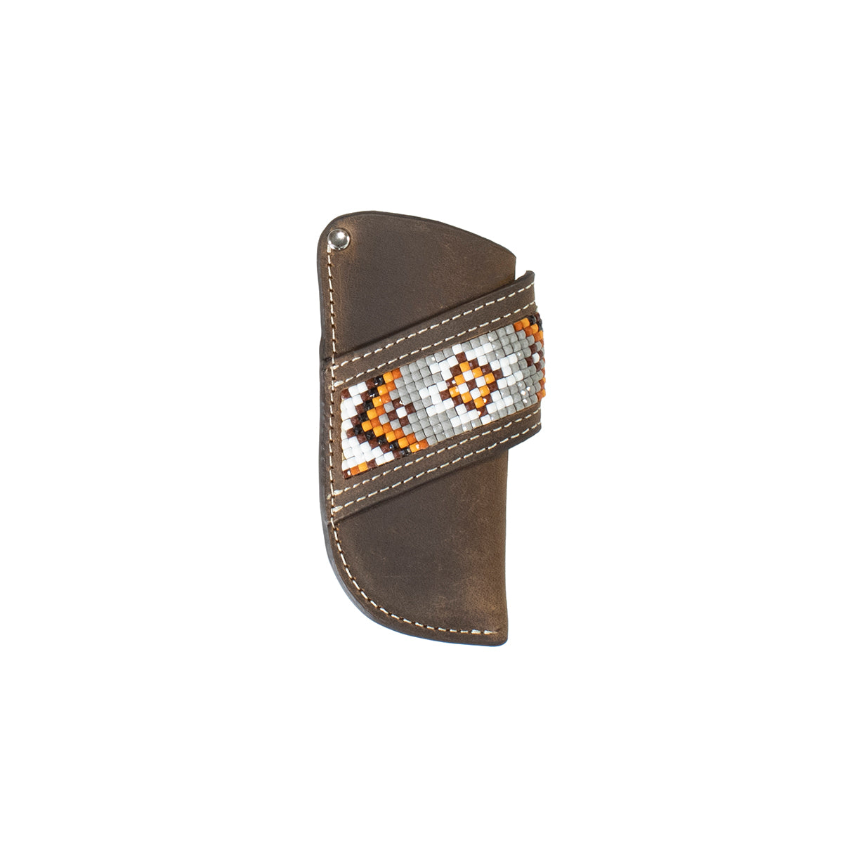 3D Knife Sheath Vertical Southwest Diamond Brown