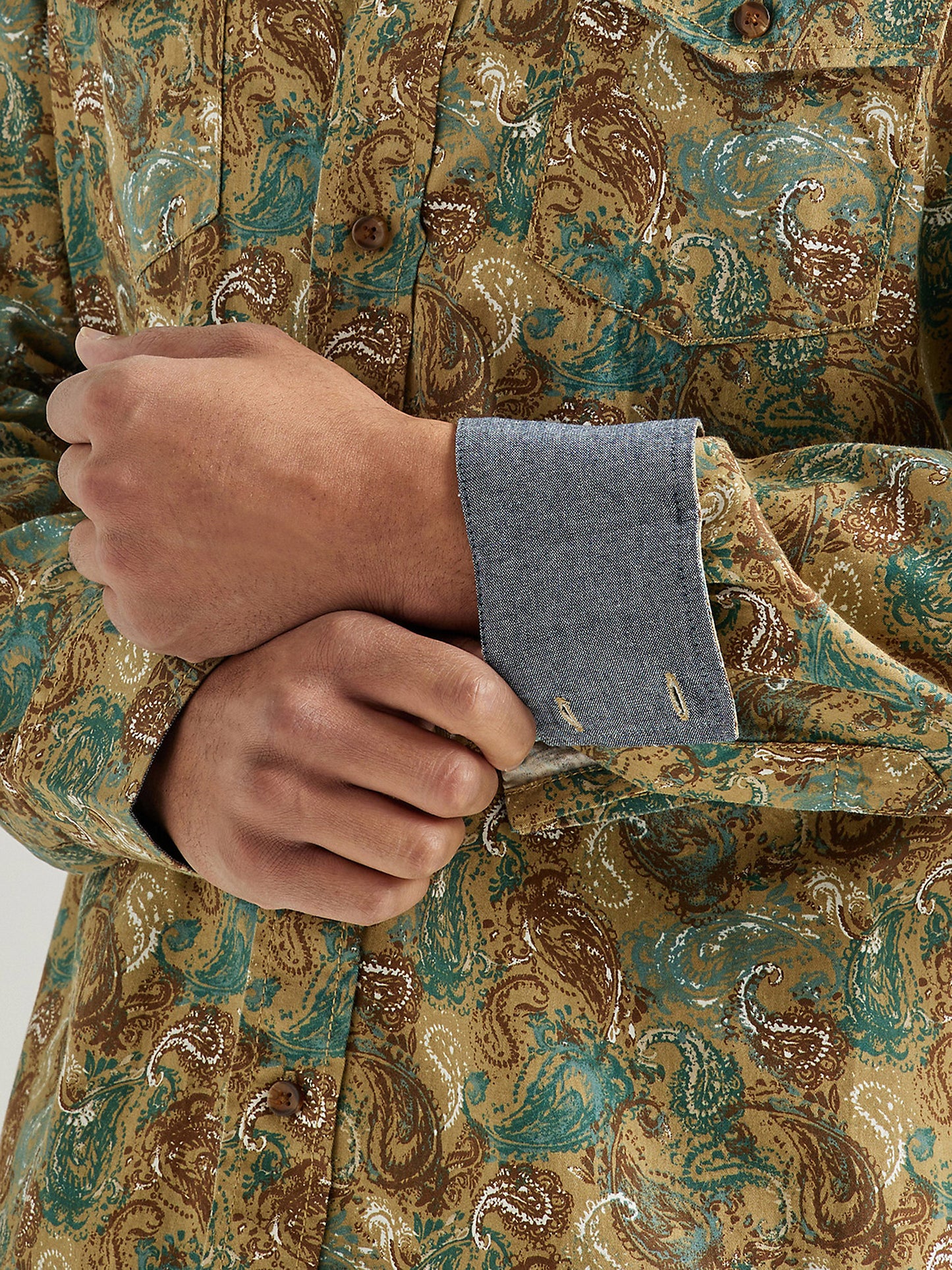 Painted Tan Paisley
