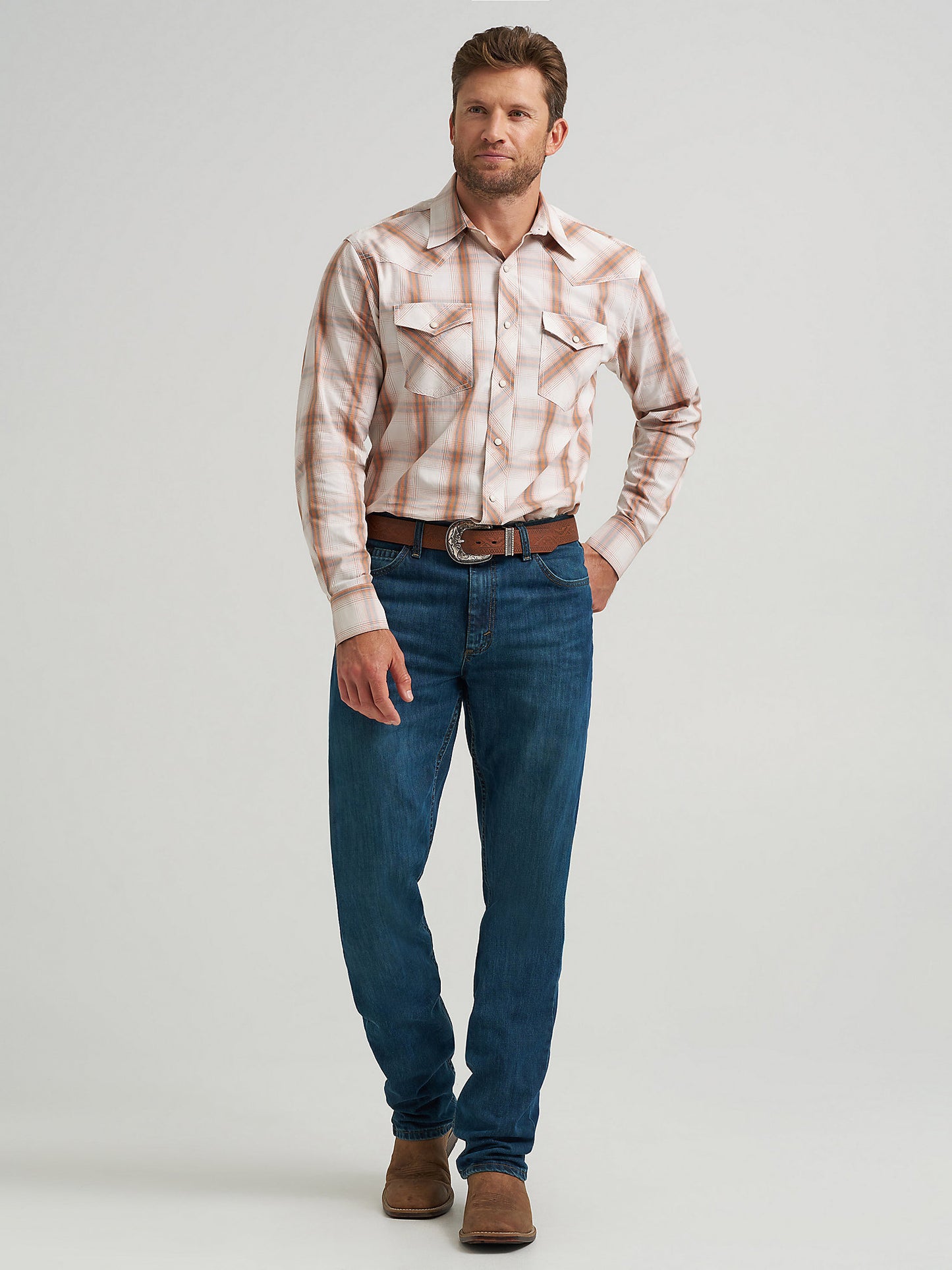 Ecru Plaid