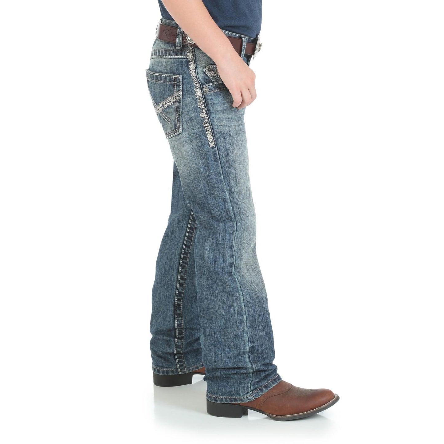 Wrangler® Boy's 20x® No. 42 Vintage Bootcut Slim Fit Jean (8-20) In Breaking Barriers