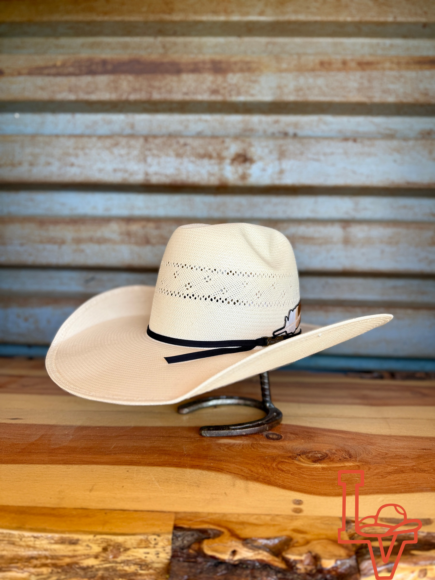 American Hat Company Straw Hat Regular Pacman White