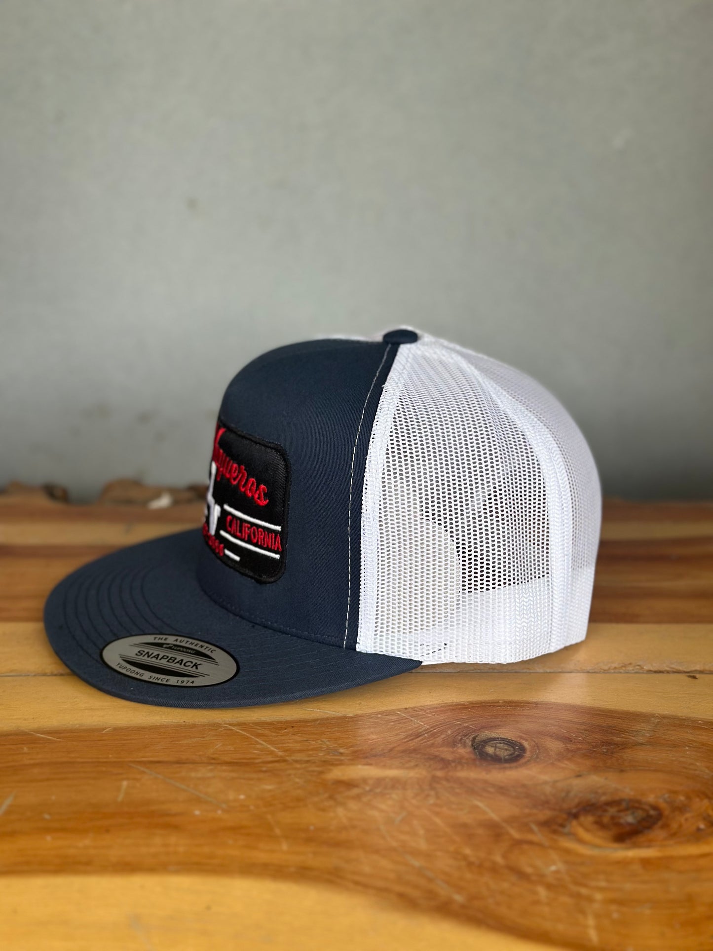 Los Vaqueros LV Classic Plate Patch Snapback Navy/White