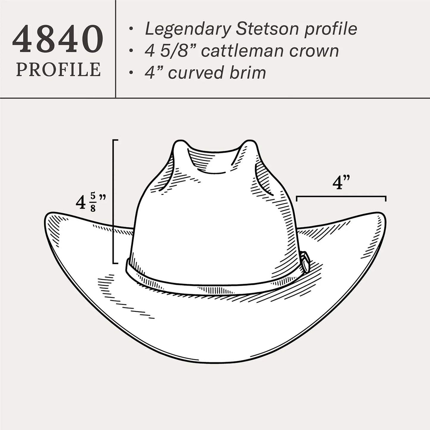 Stetson Palacio II 6x Cowboy Fur Felt Hat Regular Crown Black