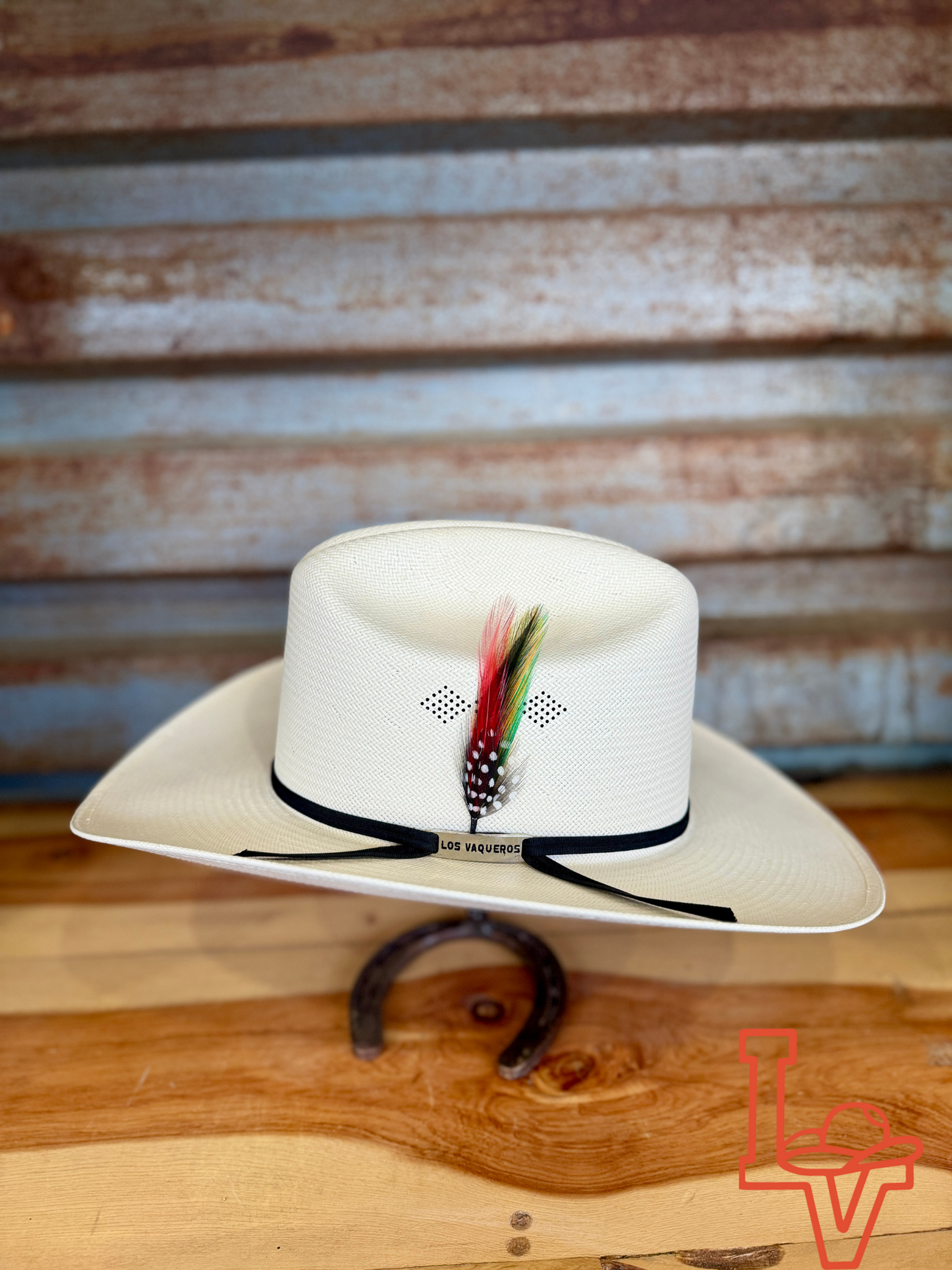 Los Vaqueros Fine Straw Hat Regular Crown 200X El Viejon White Estilo Sinaloa