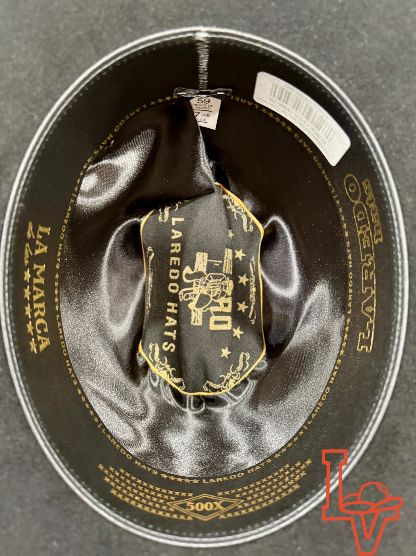 Laredo Rabbit Felt Hat Open Tall Crown Black