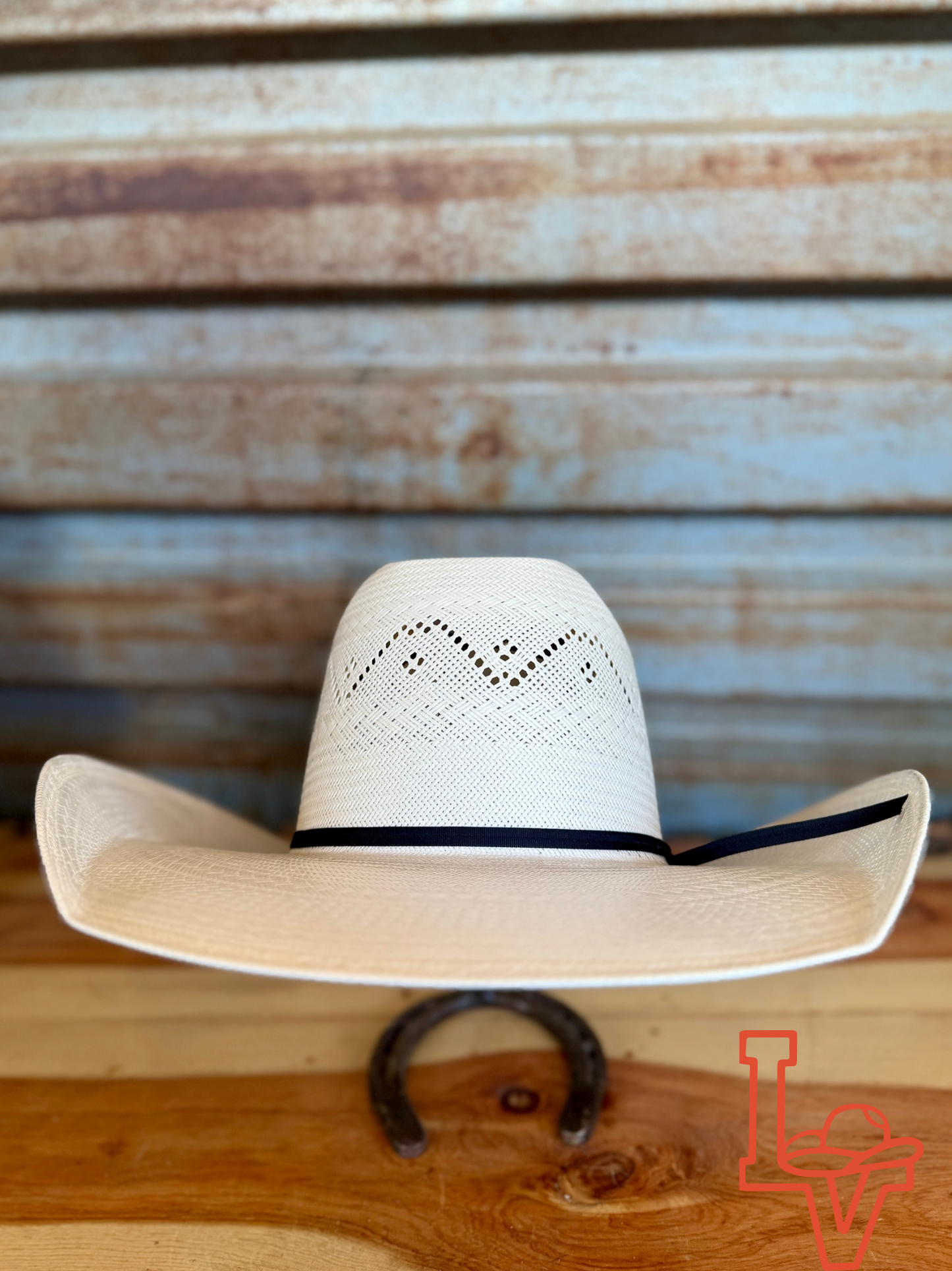 American Hat Company Straw Hat Regular Crown Mountain White