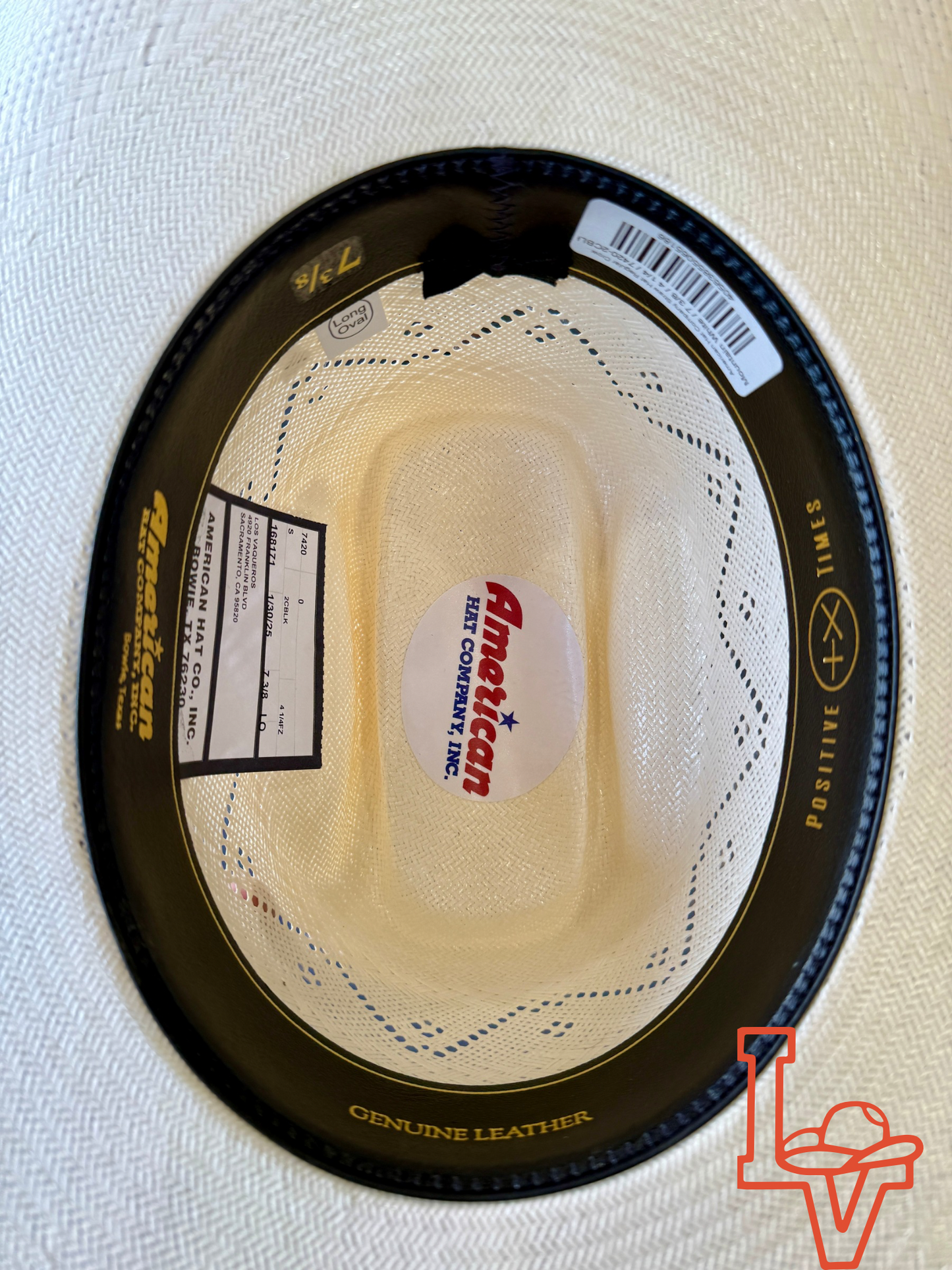American Hat Company Straw Hat Regular Crown Mountain White