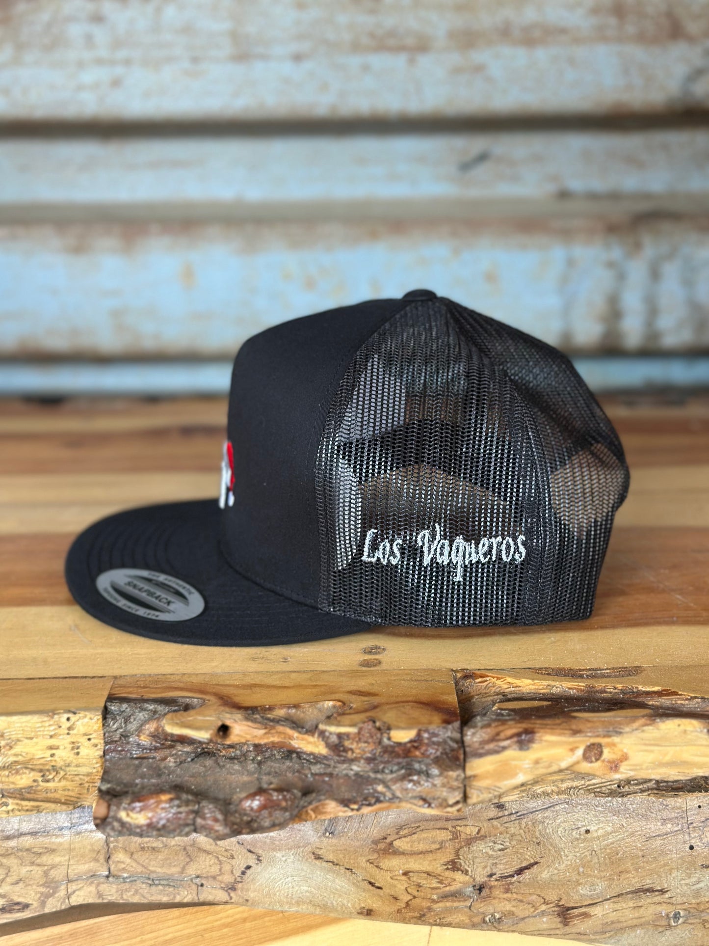 Los Vaqueros Christmas Edition LV Logo Snapback Black