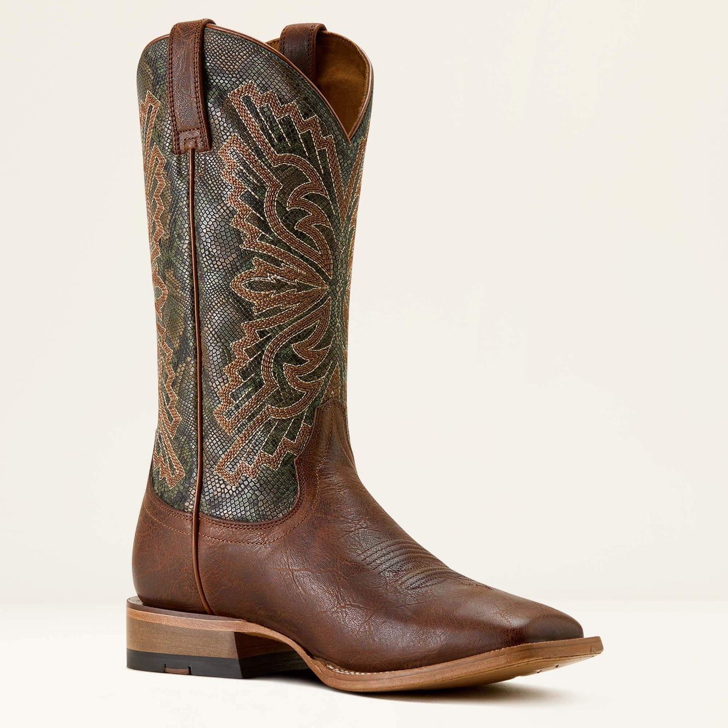 WARM COGNAC|VINTAGE SNAKE PRINT