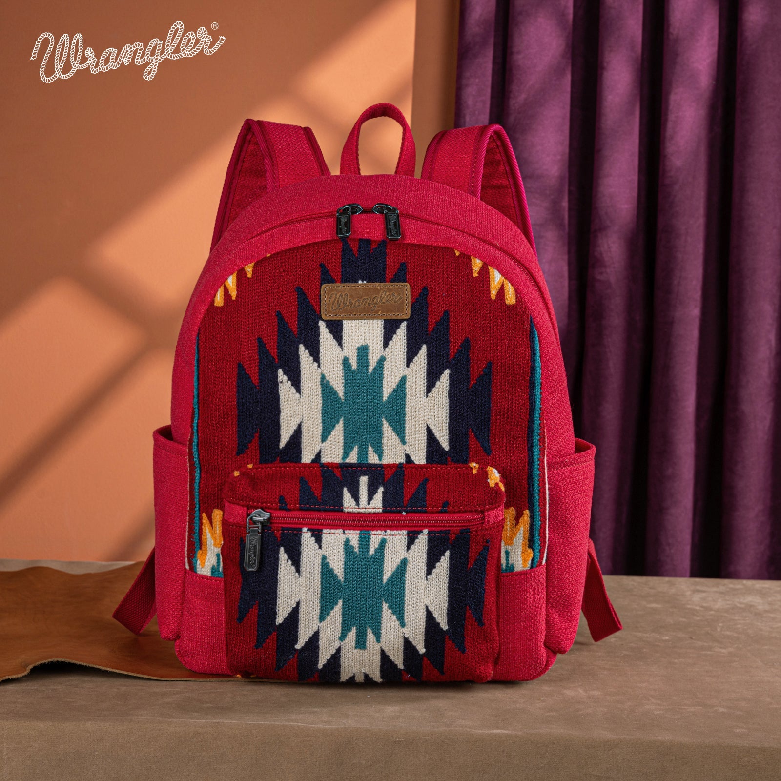 Wrangler Southwestern Knitted Backpack Red – Los Vaqueros