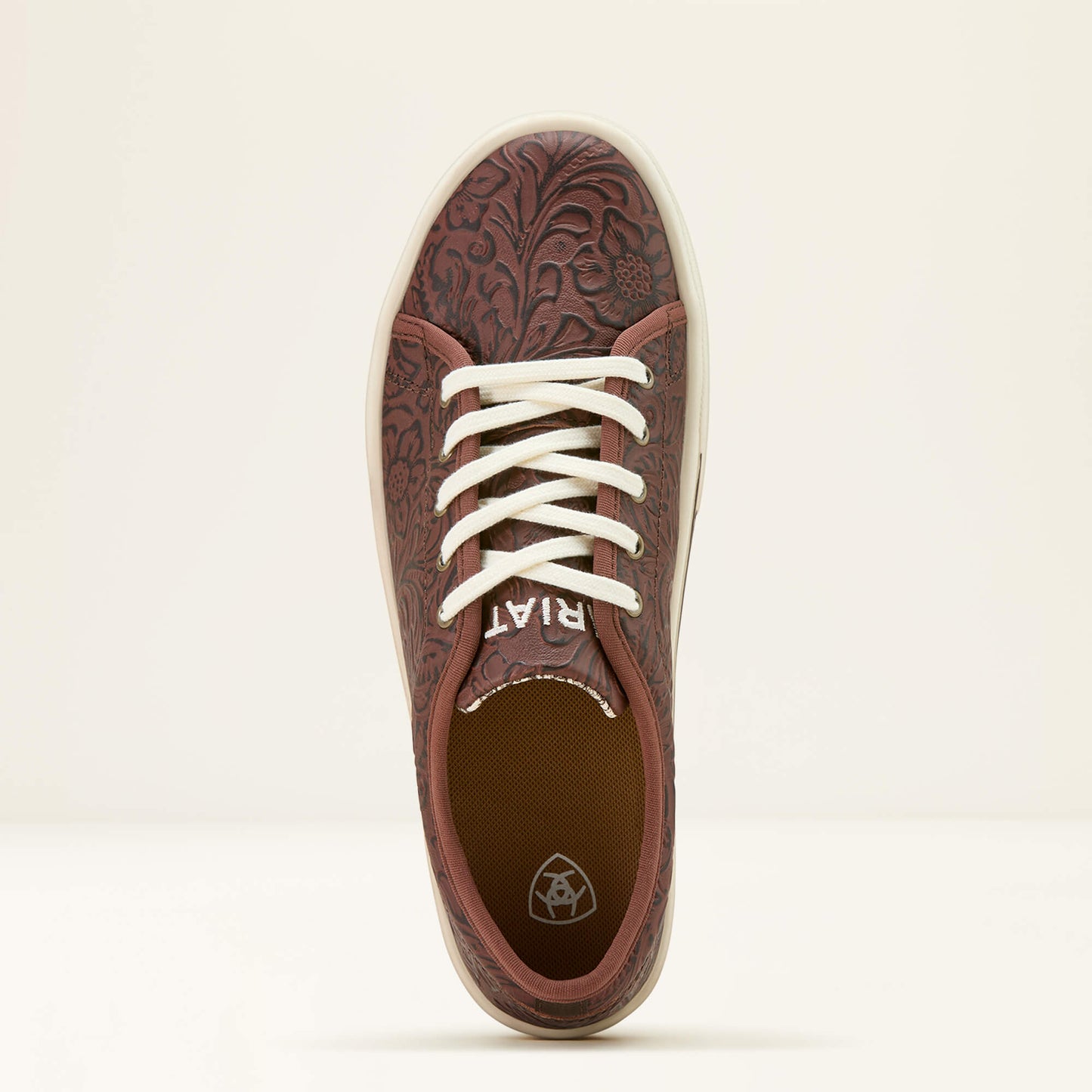 BROWN FLORAL EMBOSS