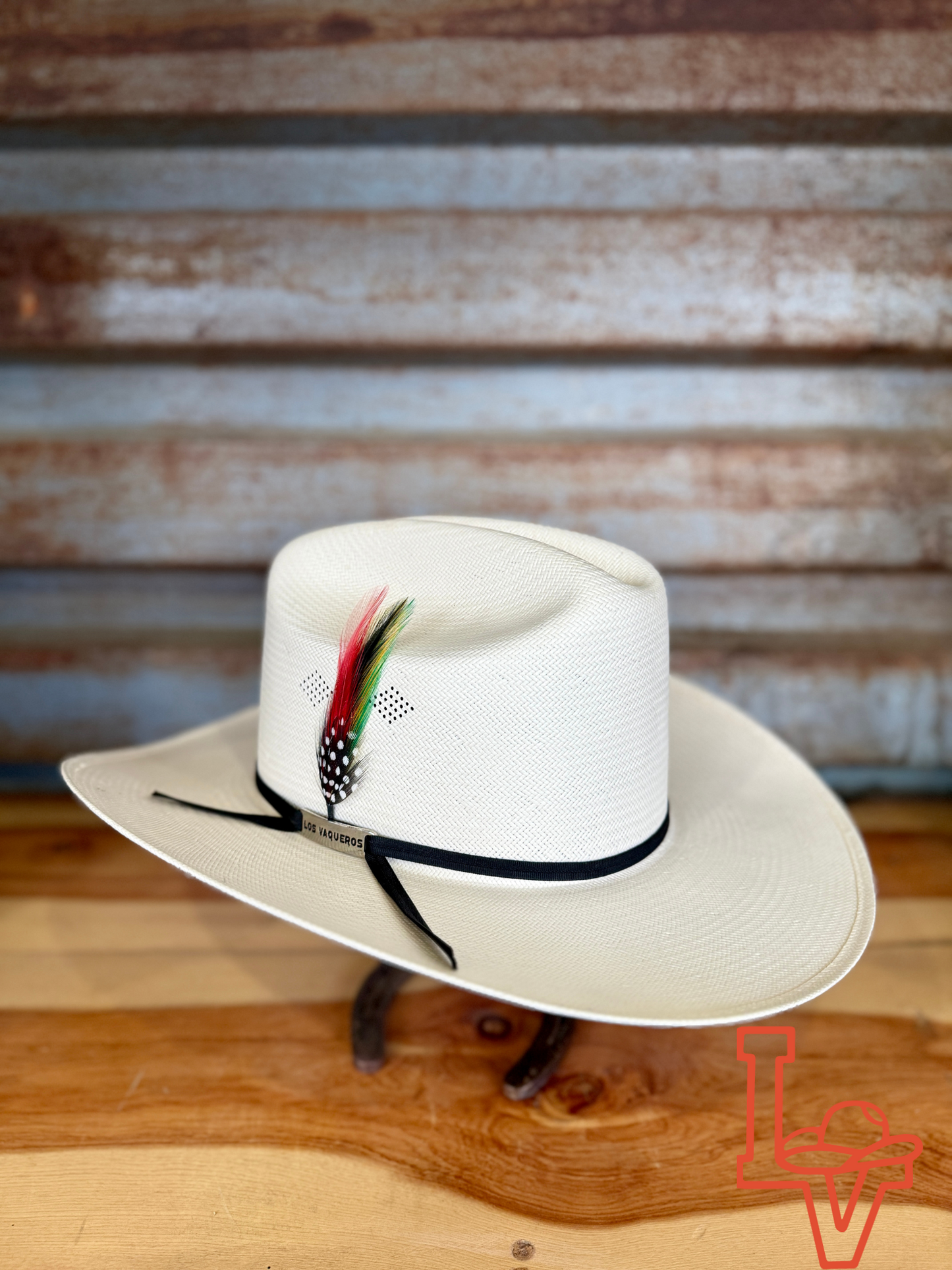 Los Vaqueros Fine Straw Hat Regular Crown 200X El Viejon White Estilo Sinaloa