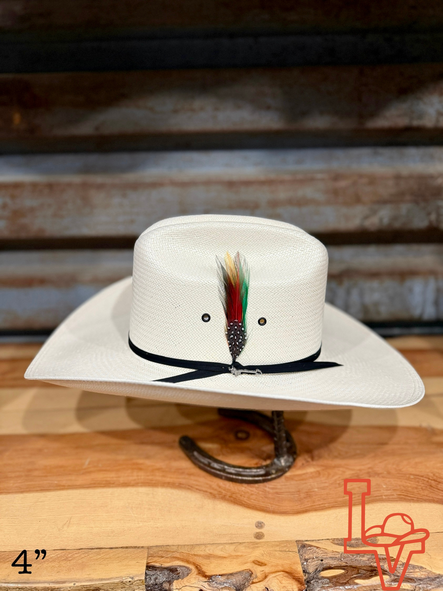 Stetson 10x Spartan 81 BK Eye W Straw Cowboy Hat Regular Crown Natural